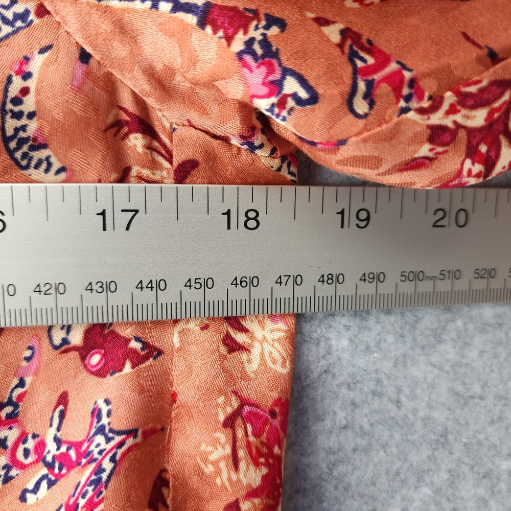 Isabel Marant Etoile Benson Long Sleeve Floral Top in Papaya - Picture 14 of 14